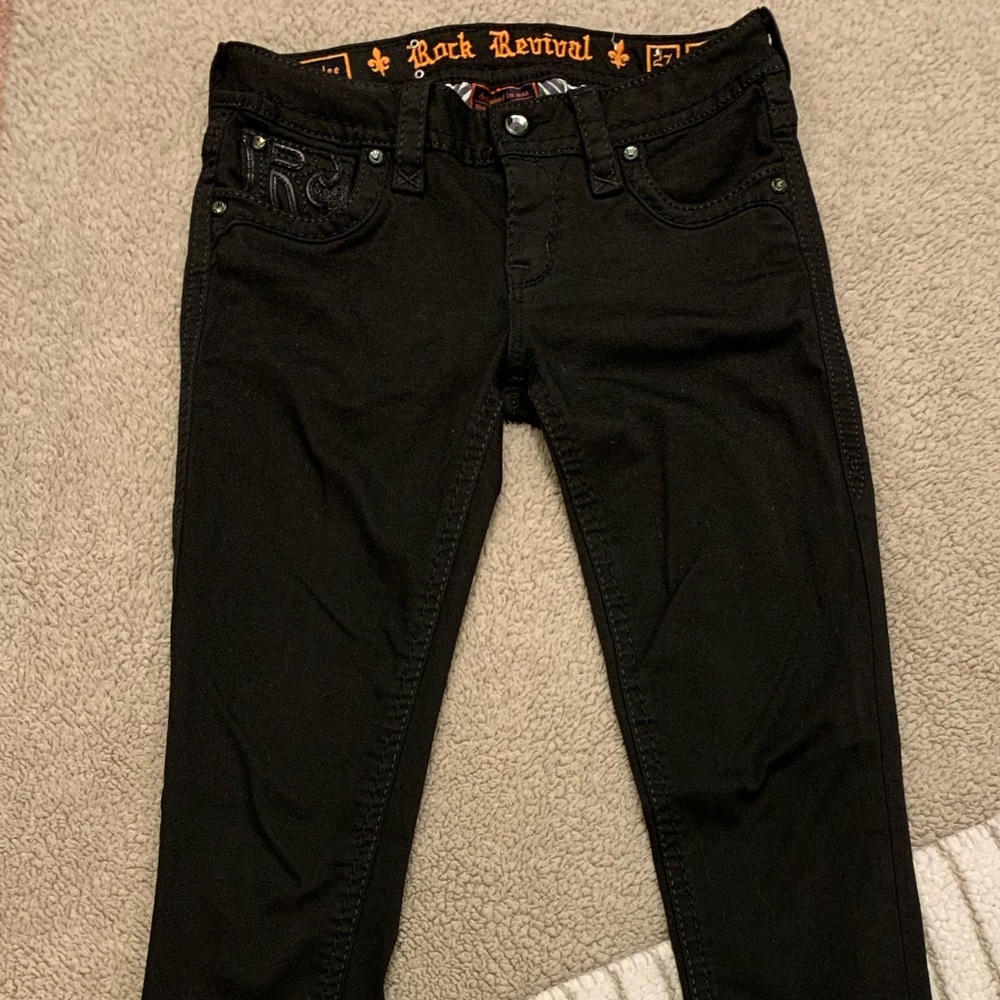 Rock revival jeans worn about 5 times
